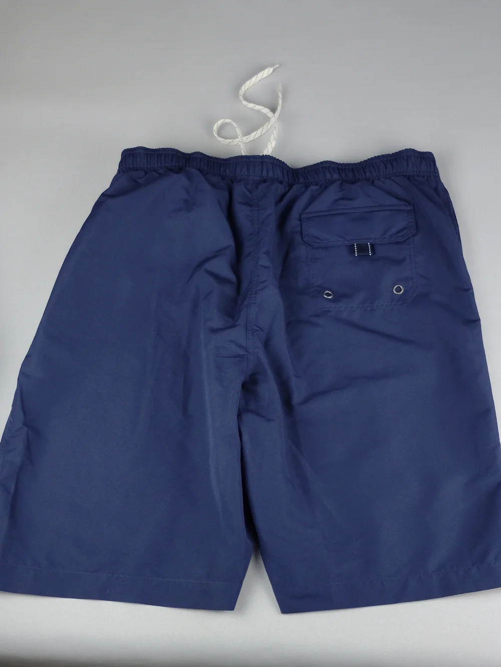 Lands' End Navy Swim Trunks .